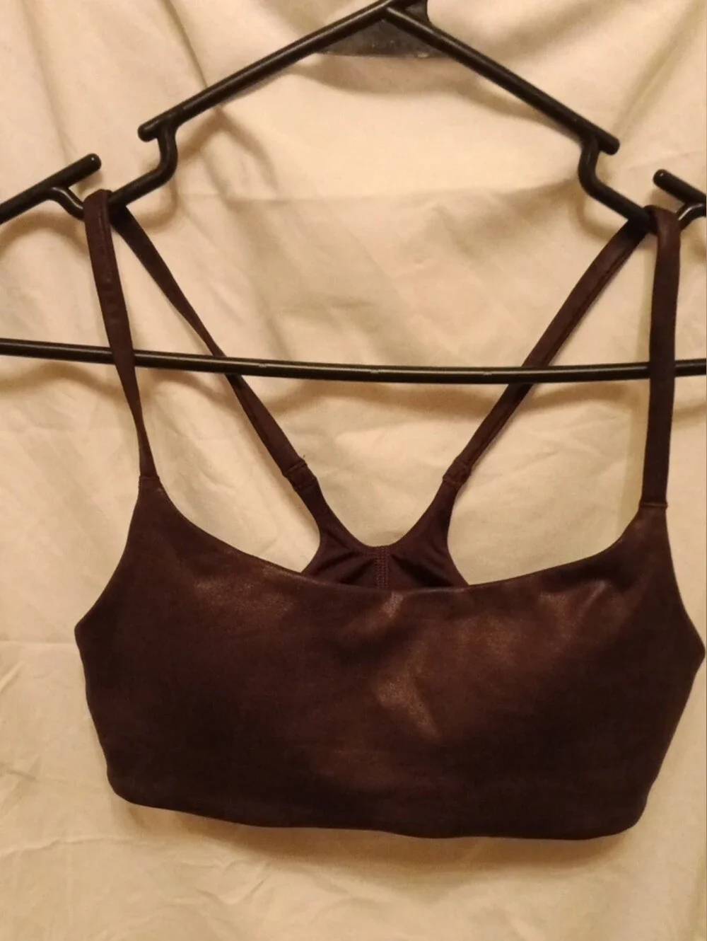lululemon athletica Dark Brown Strappy Sports Bra New Without Tags